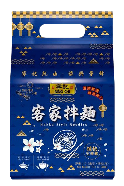 寧記客家拌麵488g/袋(4入/袋)